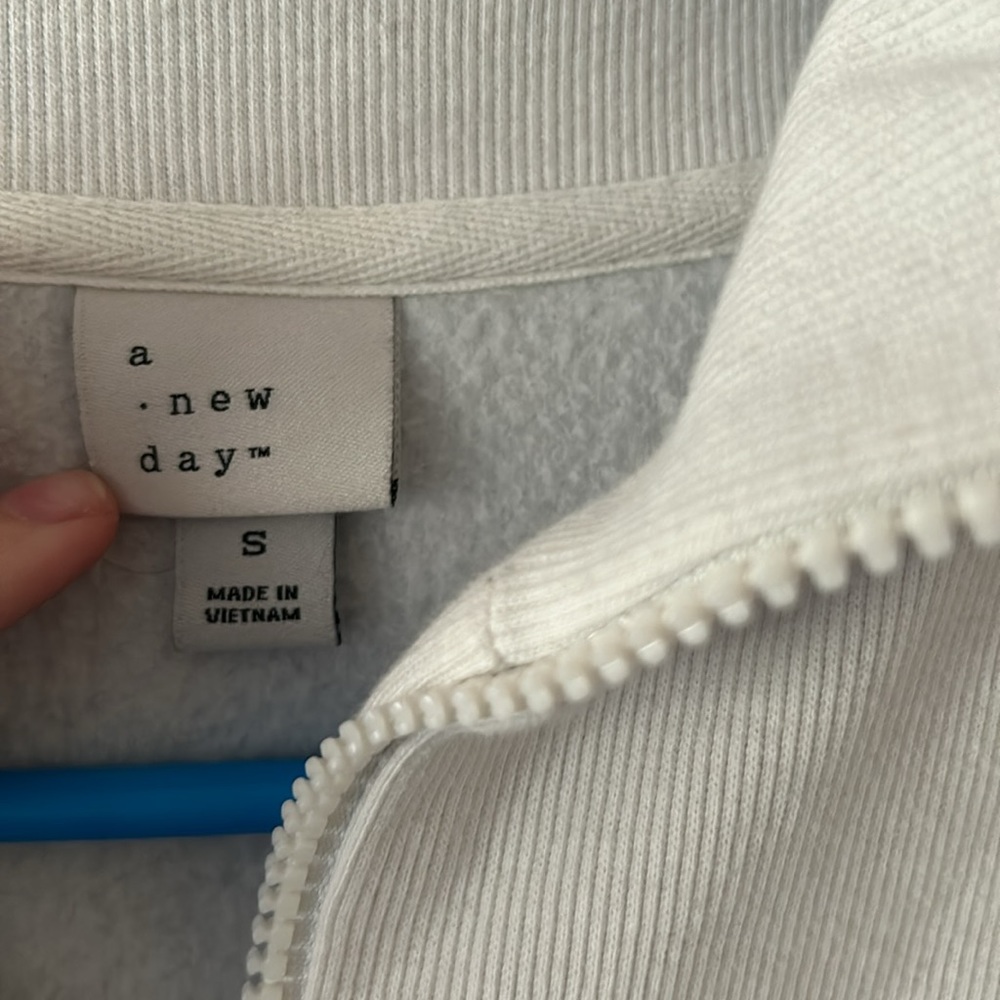 White Quarter Zip - image 3